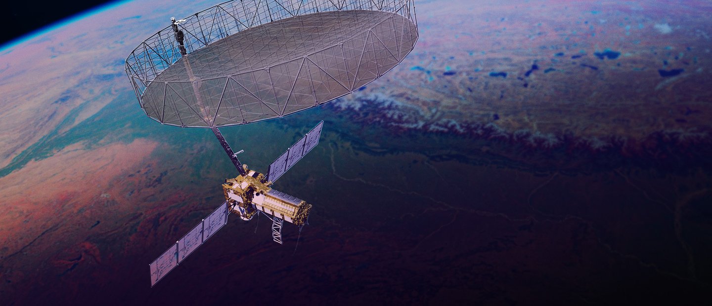 Giant Radar Antenna Reflector on NASA-ISRO Satellite in Full