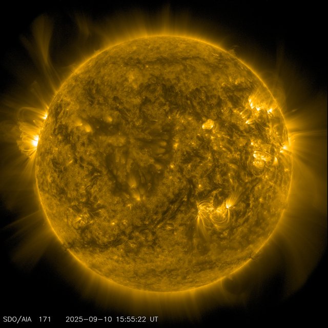 On Sept. 9, 2025, NASA's Solar Dynamics Observatory captured this image of the Sun.