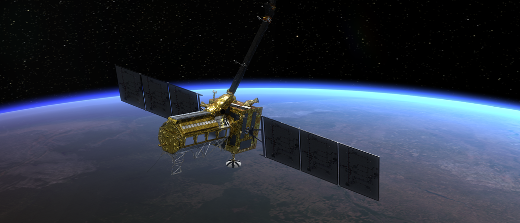 NISAR satellite in Earth orbit (artist's concept)