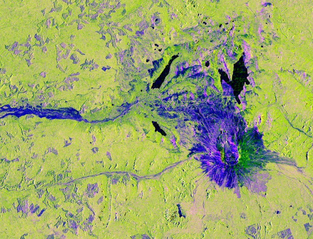 Description This image captured by U.S.-Indian Earth satellite NISAR on Nov. 10, 2025, shows Washington’s Mount St. Helens. The image is cropped from a much larger swath spanning the Pacific Northwest on a cloudy day; NISAR’s L-band SAR instrument is...