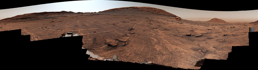 Description NASA’s Curiosity Mars rover captured this 360-degree view of an expanse of terrain covered in surface features called polygons on June 19 and 20, 2026, the 4,930th and 4,931st Martian days, or sols, of the mission. The rover has found...
