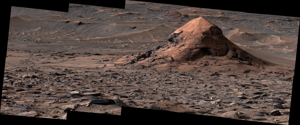 Description NASA’s Curiosity Mars rover captured this sand-capped butte, nicknamed “Miraflores,” estimated to be about 20 feet (6 meters) tall, with its Mast Camera, or Mastcam, on June 11, 2026, the 4,923rd Martian day, or sol, of the mission. The...