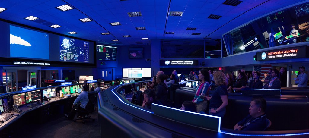 Description Staff at NASA’s Jet Propulsion Laboratory in Southern California watch the launch of the agency’s Artemis II mission to the Moon on April 1, 2026, at the Space Flight Operations Facility, which operates the Deep Space Network (DSN). Soon...