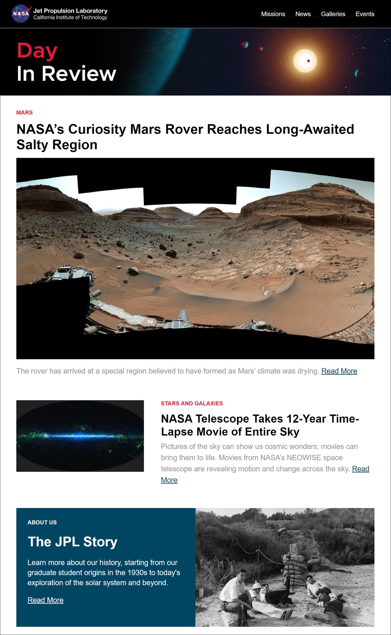 JPL Newsletters: Our Universe, Delivered to You | NASA Jet Propulsion ...