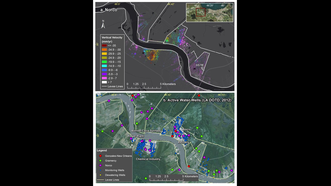 New Study Maps Rate of New Orleans Sinking NASA Jet Propulsion