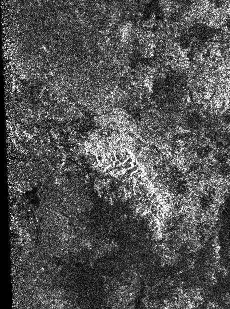 This synthetic-aperture radar image was obtained by NASA's Cassini spacecraft during its T-120 pass over Titan's southern latitudes on June 7, 2016.
