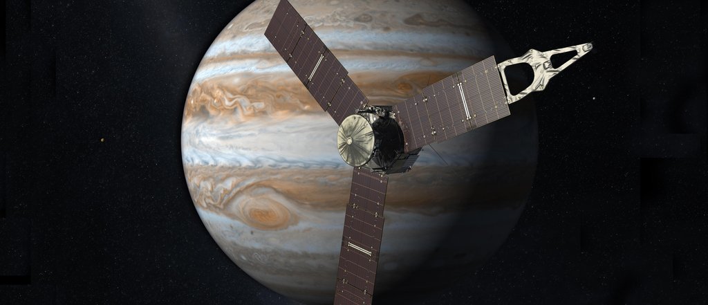 Artist concept of NASA's Juno spacecraft.