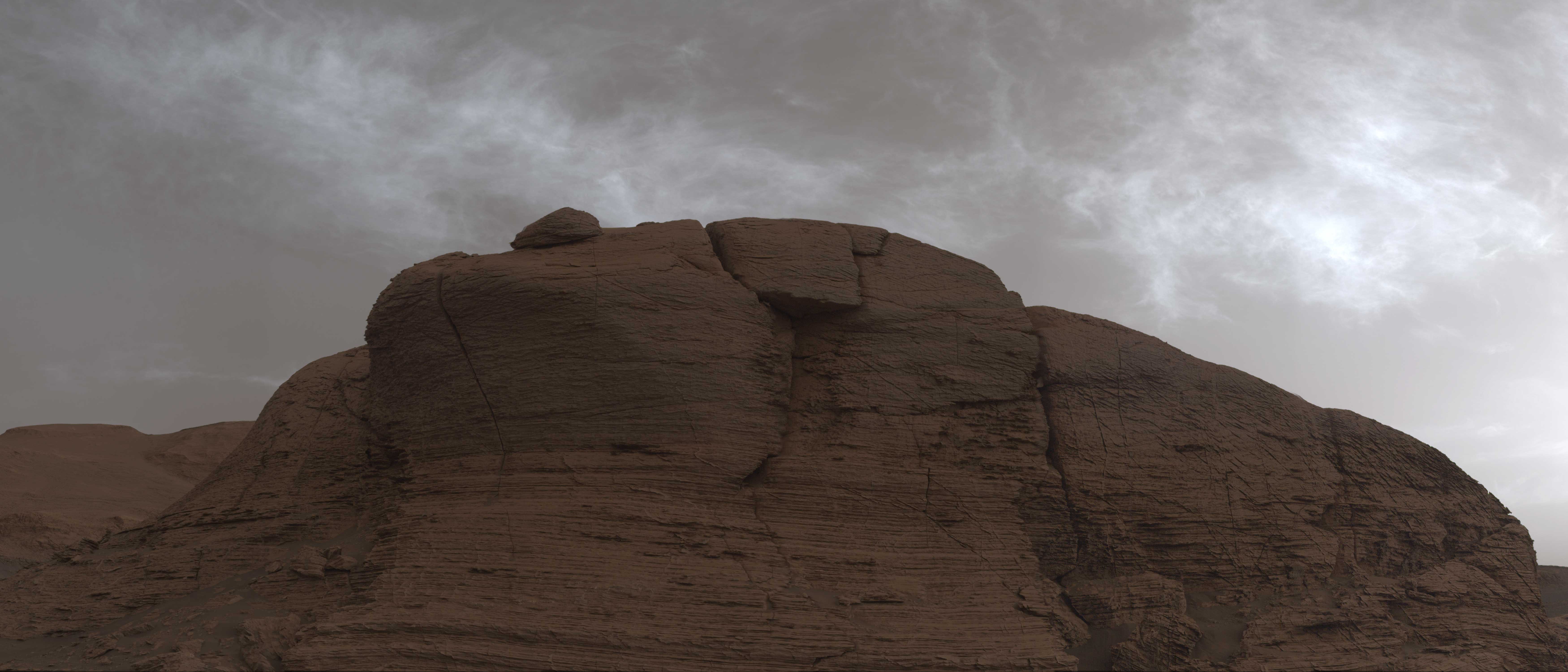 Cloudy days are rare in the thin, dry atmosphere of Mars. Clouds are typically found at the planet’s equator in the coldest time of year, when Mars 